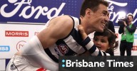 Geelong Cats star Jeremy Cameron played out the AFL grand final with a broken arm and the Coleman Medal winner had little impact against Brisbane Lions