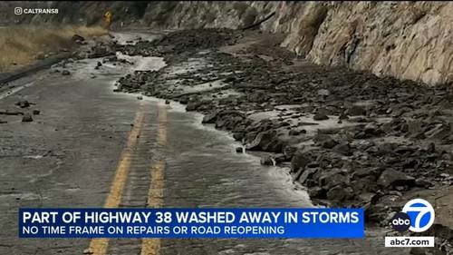 Highway 38 to Big Bear closed indefinitely after significant damage during last week's thunderstorms