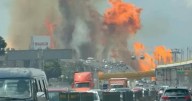 VIDEO| Explosión de pipa de gas LP en Iztapalapa, deja al menos 18 heridos y caos vial