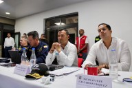 En rueda de prensa Ministro de Defensa Pedro Sánchez y cúpula militar anuncian medidas para garantizar la seguridad en las islas 