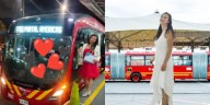 Mujer que “se casó” con un bus de TransMilenio afirmó que un alimentador fue padrino de la boda: “Me gustaría darles mi cariño”