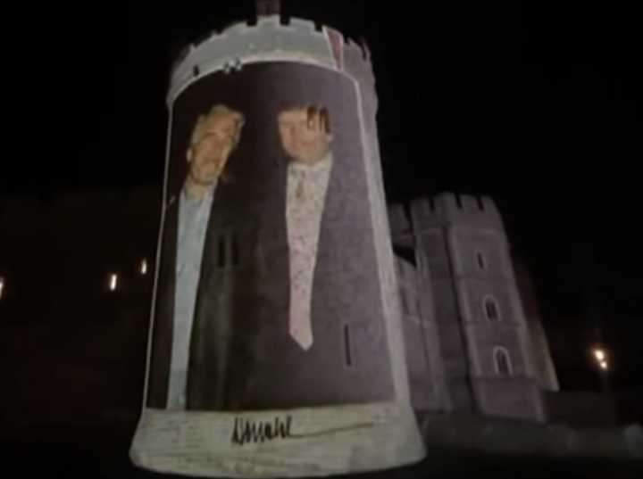 Trump Welcomed To U.K. With Epstein Photos