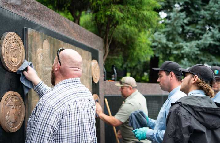 Volunteers mark 9/11 anniversary, beautify grounds at Portland’s national cemetery
