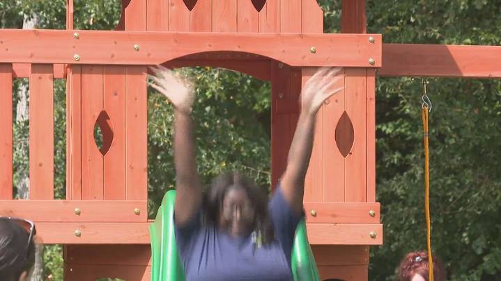 Virginia 9-year-old battling leukemia gets new play set