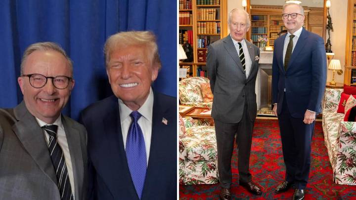 Prime Minister Anthony Albanese tight lipped on whether he discussed Donald Trump with King Charles