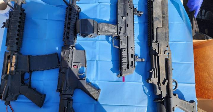 NSW crime: Four men charged after 40 guns stolen, but police say most haven't been found