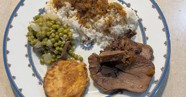 Oven-roasted beef tongue -- unusual but worth a try