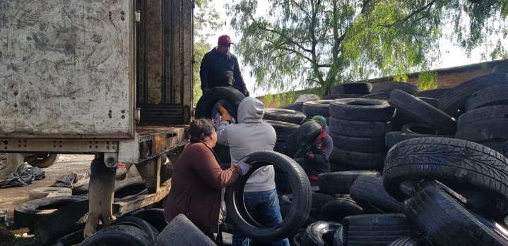 La Paz recolecta mil 460 neumáticos en desuso para su reciclaje