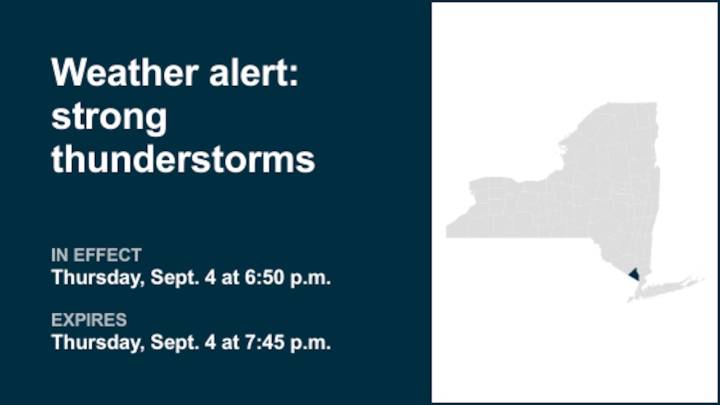 NYC weather: Anticipate strong thunderstorms in Rockland County Thursday evening