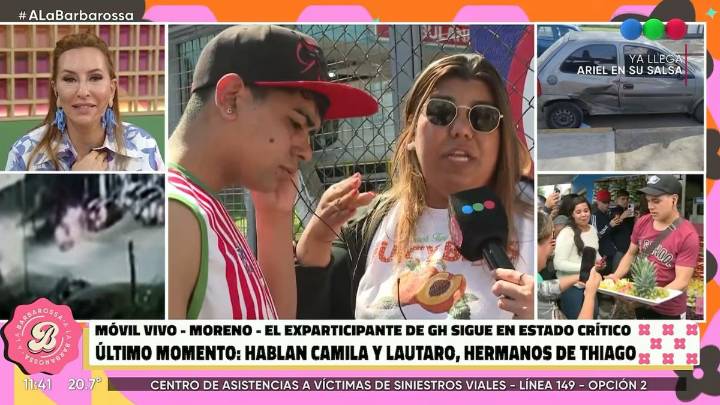 Tenso cruce en vivo: Camilota se quebró tras una pregunta de Analía Franchín y dejó el móvil