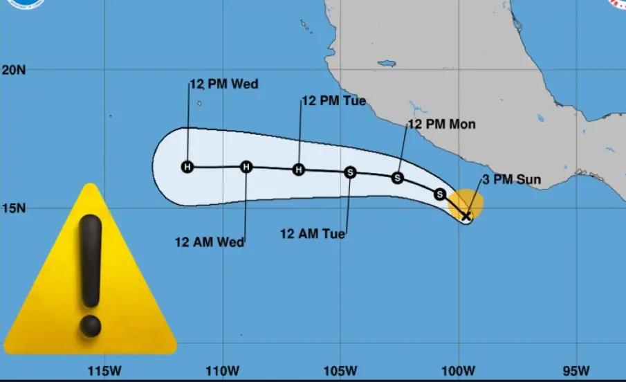 Tormenta tropical “Narda” se forma en el Pacífico; podría intensificarse en los próximos días