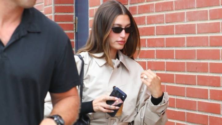 Hailey Bieber’s Fall Trench? It’s Made by Friend Kylie Jenner, Naturally