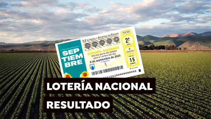 Lotería Nacional: Resultado del sorteo extraordinario de septiembre de hoy sábado 6 de septiembre de 2025