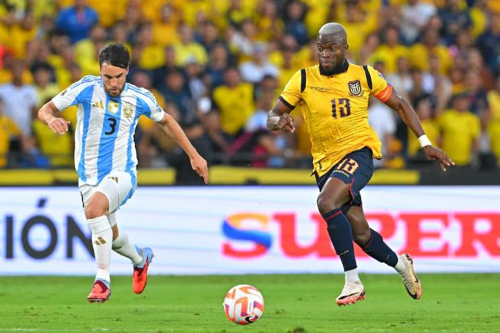 Sin Messi, Argentina perdió 1-0 ante Ecuador por la última fecha de las Eliminatorias