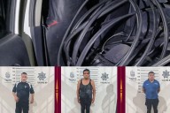 Capturan a roba cables en Tepeji