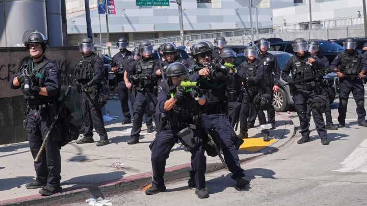 LA police fired over a thousand projectiles at protesters in a single day
