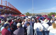 Arriban cientos al estadio Juárez para informe de Claudia Sheinbaum