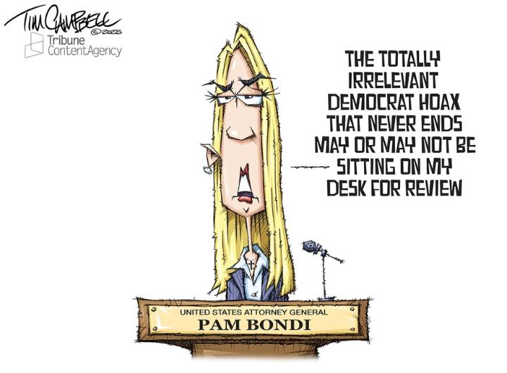 Cartoon: Complete and total hoax