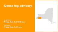 NY weather update: Dense fog advisory for Cattaraugus and Allegany counties until Friday morning