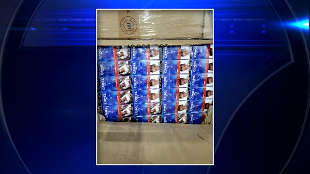 Customs and Border Protection officers stop counterfeit cigarettes from entering Miami