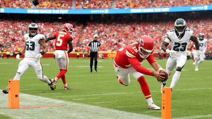 Patrick Mahomes has more rushing yards, first downs and TDs than all the Chiefs' RBs