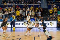Michigan stays confident in service play after struggling in Southern Indiana victory