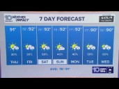 10 Weather: Thursday afternoon forecast for Tampa Bay area