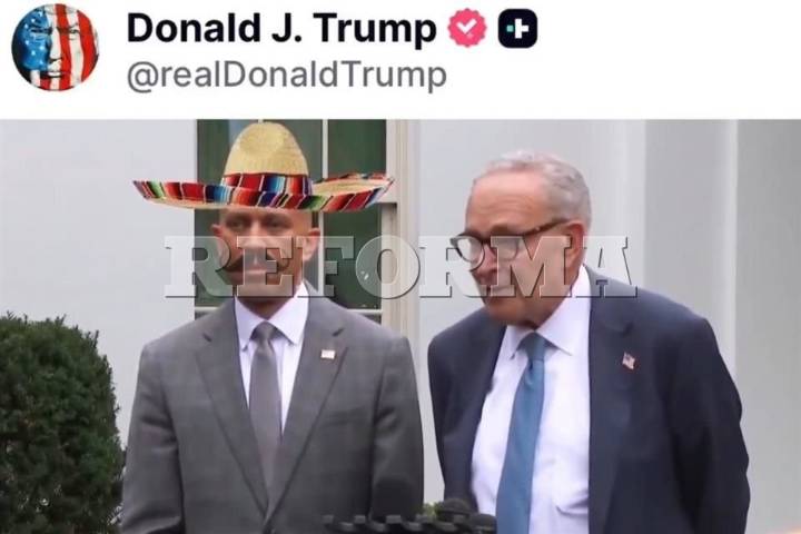 Insulta Trump a demócratas  con símbolos mexicanos