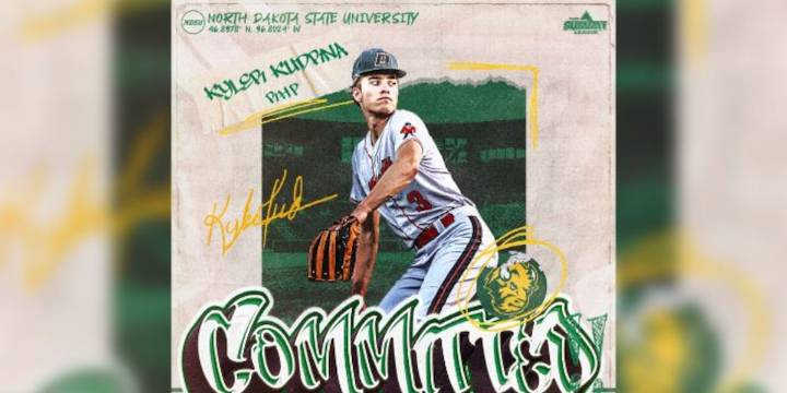 Dickinson’s Kyler Kudrna commits to North Dakota State baseball