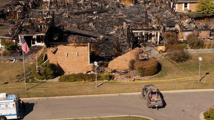 'All units pull out': Crews sought survivors in burning Grand Blanc church before collapse