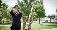 Explore the River's Edge Trail through selfies and sculptures