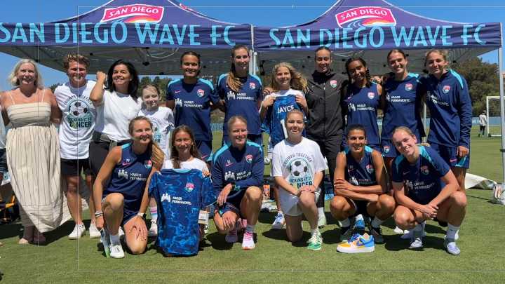 San Diego Wave hosts local kids battling cancer