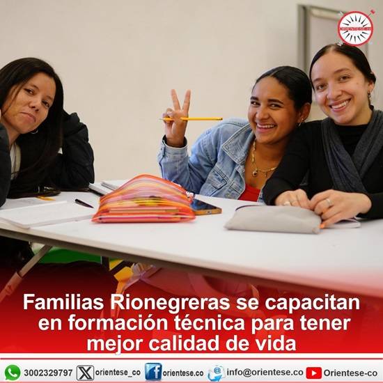 Familias Rionegreras se capacitan en formación técnica para tener mejor calidad de vida