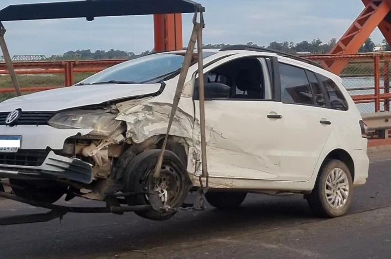 Choque en cadena en la autopista La Banda-Santiago: seis vehículos involucrados y solo daños materiales
