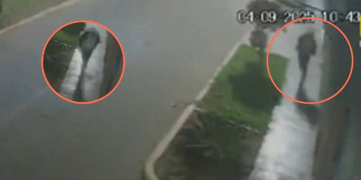 Atentado en Trujillo: Video del instante que delincuente dejó explosivo en la puerta de la vivienda de Las Quintanas