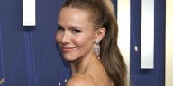 Kristen Bell Wears a Backless Armani Dress at the 2025 Emmy Awards