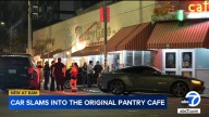 Car slams into downtown LA's Original Pantry amid ongoing preparations to reopen iconic café