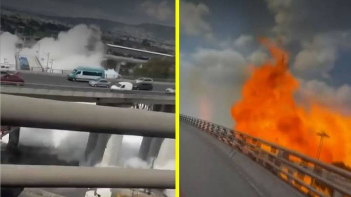 Camión de gas explotó y causó caos en México: Las llamas alcanzaron hasta 30 metros y 4 personas murieron