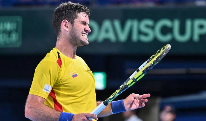 Colombia empezó con el pie izquierdo Copa Davis: Nicolás Mejía perdió