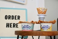 Gelato Rossa serves fresh flavors, high