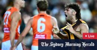 GWS Giants vs Hawthorn Hawks LIVE: Follow AFL finals week 1 elimination final scores, results, odds, squads and start time from the Engie Stadium in Sydney