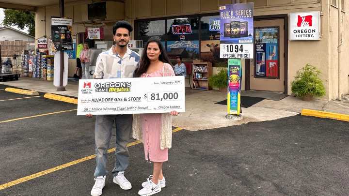 Eugene area millwright wins Oregon Lottery $8.7M Megabucks prize