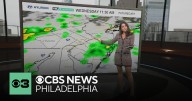 Cloudy, damp weather with scattered showers around Philadelphia region