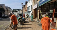 Devon town's 'forgotten' streets get brilliant glow up