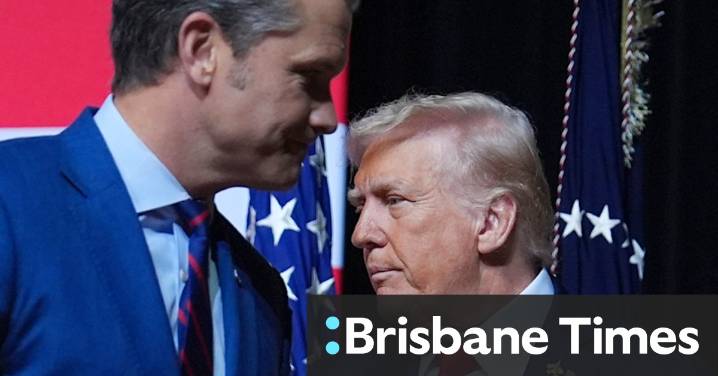 Trump, Hegseth decry ‘woke’ culture in address to stone