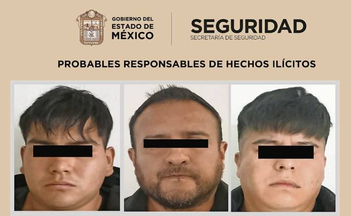 Detienen a 3 por extorsión en bares de Satélite