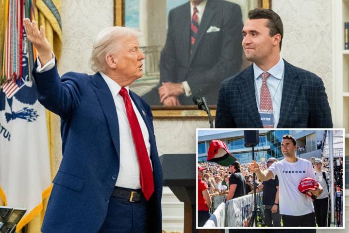 Trump says he told Charlie Kirk 'you have a good chance at being president'