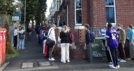 Big queue of people spotted in Plymouth - as one thing troubles them