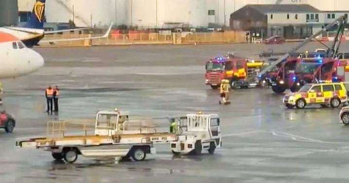 EasyJet plane grounded as crews scramble after 'collision' at Manchester Airport