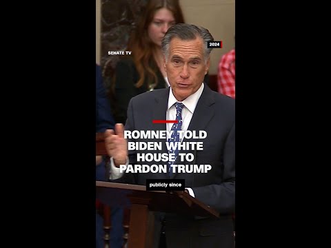 Romney told Biden White House to pardon Trump